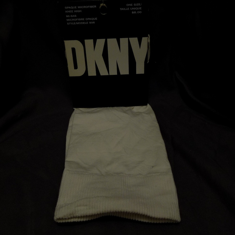 NEW DKNY Knee Highs - Opaque Ivory
